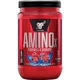 BSN Amino X Post Workout Muscle Recovery &amp; Endurance Powder with 10 Grams of Amino Acids Per Serving, Flavor: Blue Raspberry, 30 Servings (Packaging May Vary)