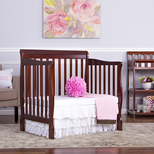 Dream On Me 4 in 1 Aden Convertible Mini Crib, Espresso