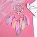 Tellpet Dreamcatcher Handmade Dream Catchers for Bedroom, Girls Gifts, Pink Colorful Feather