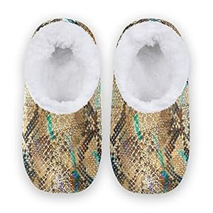 51IUJcacSRL. SS300 PUXUQU Zapatillas de casa para mujer, con estampado de serpiente, para casa, para dormitorio, para mujeres, hombres… 51IUJcacSRL. SS300