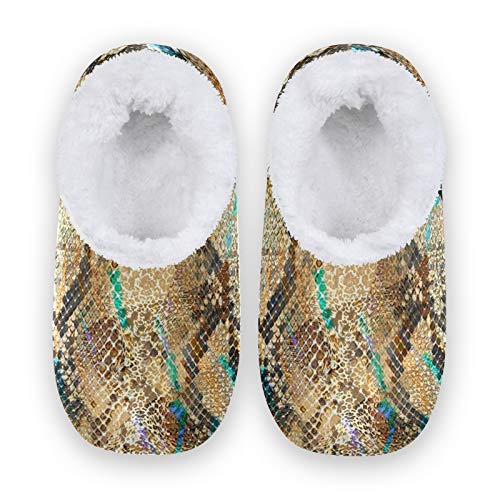 51IUJcacSRL PUXUQU Zapatillas de casa para mujer, con estampado de serpiente, para casa, para dormitorio, para mujeres, hombres… PUXUQU Zapatillas de casa para mujer, con estampado de serpiente, para casa, para dormitorio, para mujeres, hombres…