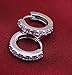 AMBESTEE Women Girls Small Size Fashion Jewelry 925 Diamond Rhinestones Sterling Silver Earrings Studs Set