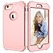 Pandawell Compatible iPhone 6S Plus Case, Shockproof Hybrid Heavy Duty Dual Layer High Impact Protection Case Cover for Apple iPhone 6 Plus / 6S Plus 5.5
