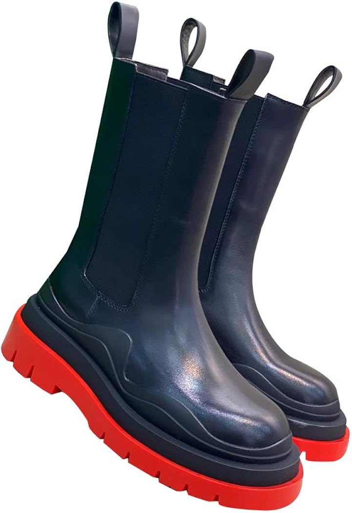 rubber boots with leather uppers