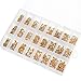 Wimas 1200PCS 24Values Ceramic Capacitor DIP Monolithic Multilayer Ceramic Chip Capacitors Assortment Box Kit Range 10PF-10uf(24Values 1200PCS)