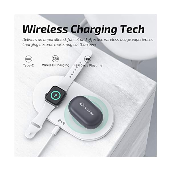 ENACFIRE-Wireless-Headphones-E60-Wireless-Earphones-with-Wireless-Charging-Case-8H-Continuous-Playtime-Built-in-Dual-Apt-X-Deep-Bass-Wireless-Earbuds-with-IPX8-Waterproof-Bluetooth-Headphones-Grey ENACFIRE Wireless Headphones, E60 Wireless Earphones with Wireless Charging Case, 8H Continuous Playtime Built-in Dual…