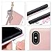 ULAK Compatible with iPhone Xs Max Wallet Case, Premium PU Leather Case with Kickstand Card Holder Shockproof Protective Cover for Apple iPhone Xs Max (2018) - Rose Gold Floral