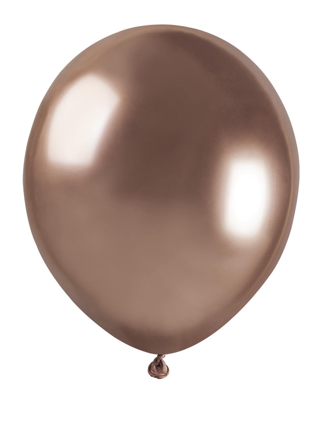 Pack 100 balloons metallized in natural latex Premium Quality A50 (Ø 13cm / 5"), gold pink metallized