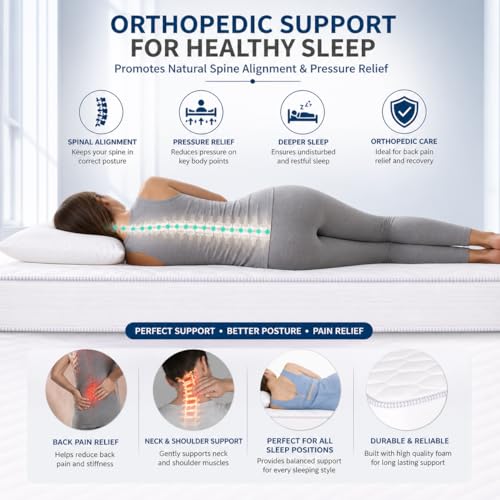 Vital Medical Mattress | Mattress for Back Support & Pressure Relief | Comfortable & Durable Bed Mattress | Single 130x70x12 cm