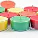 Jelly Beans Scented - Soy Tealight Candles, 12 Pack - Multi Colored Tealight Candles - Highly Scented - Made with Soy Wax - Handmade in The USA - Candeo Candle - Summer Scents