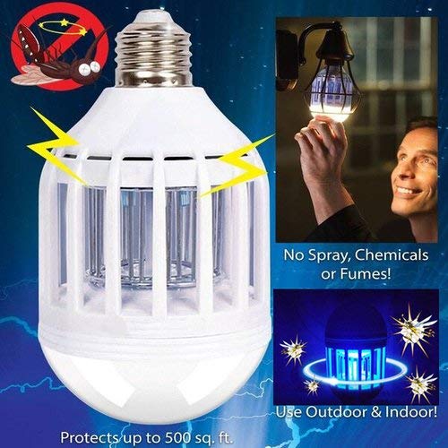 Easyflower Novel and Unique Mosquito Repellent Lamp Night Light for Insect Flies Repellent Blue Lighting 110V - Thumbnail 5