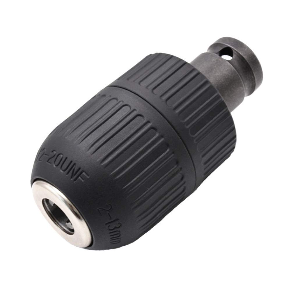 Bestgle 2 13mm Capacity Mount 1 2 unf Keyless Drill Chuck Quick Change Conversion Adapter With 1 2 Inch Socket Square Female Adapter Buy Online In Aruba At Aruba Desertcart Com Productid