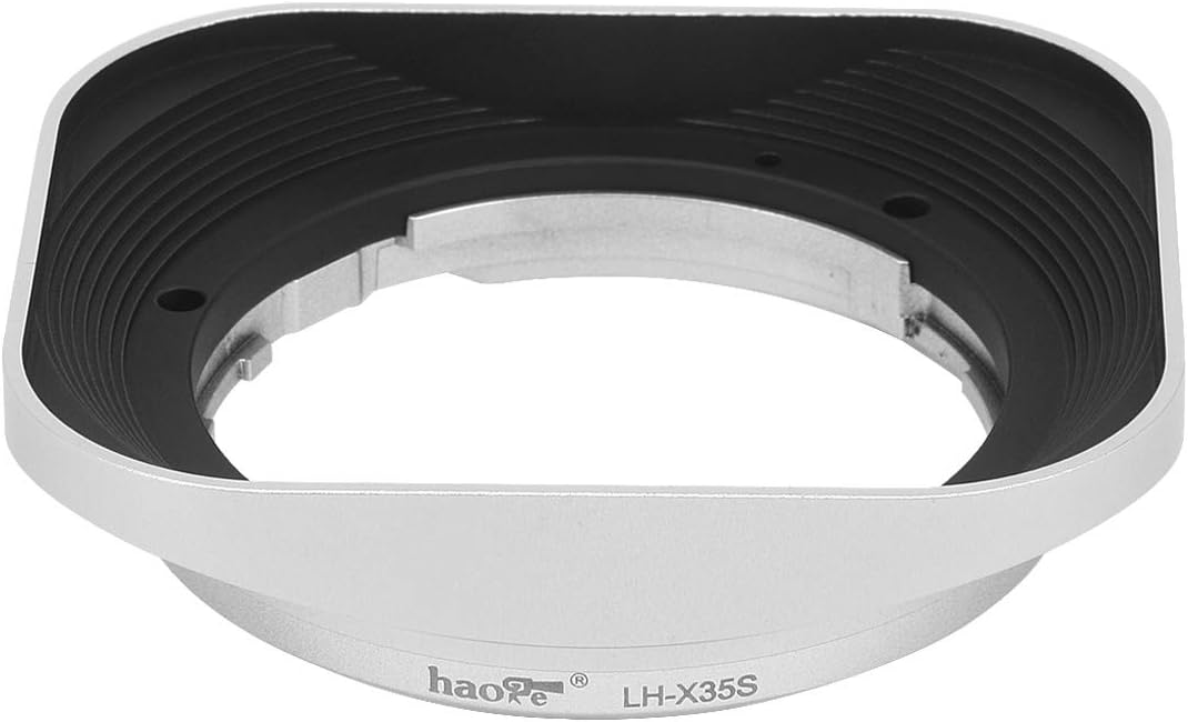 Haoge LH-X35S Bayonet Rectangular Square Metal Lens Hood for Fujifilm Fuji Fujinon XF 35mm F2 R WR XF35mmF2 - Image 4