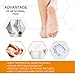 Metatarsal Pads Ball of Foot Cushions for Women Men, Gel Forefoot Pads for Calluses Bunions Morton Neuromas Foot Pain Relief (Beige, White)thumb 1