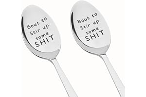 Funny Spoon Gifts for Best Friend Birthday Christmas Gifts for Sister Brother Coffee Tea Spoon for Mom Dad Retirement Gift fo