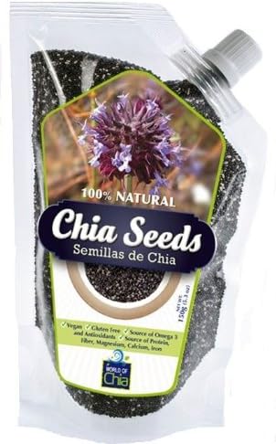World of Chia Seeds in Pouch Bag with Spout, 5.3 Ounce