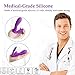 Wearable Wireless Remote Control Clitoris and G-Spot Stimulator, Clitoral Dildo Silicone Vibrators for Adult, Rechargeable Waterproof Vibrate Masturbation G Spotter Stimulator ... (Purple)
