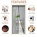 Magnetic Screen Door with Heavy Duty Curtain and Full Frame Velcro Fits Door (39