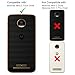 NEXTKIN Case Compatible with Motorola Moto Z Force Droid Edition / Z2 Force, Leather Dual Wallet TPU Cover, 2 Large Pockets Double Flap, Multi Card Slots Snap Button Strap for Moto Z Force - Black