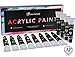 Acrylic Paint Set By Color Technik, Professional Artist Quality, Palette Included, 12 Aluminium Tubes, Best Colors For Painting Canvas, Wood, Clay, Fabric, Nail Art and Ceramic, Rich Pigments, Gift Me