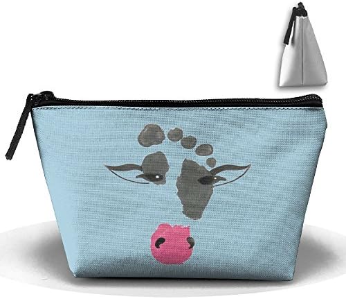 Unisex Stylish And Practical Sexy Cow Made Up Of Footprints Trapezoidal Storage Bags Handbags