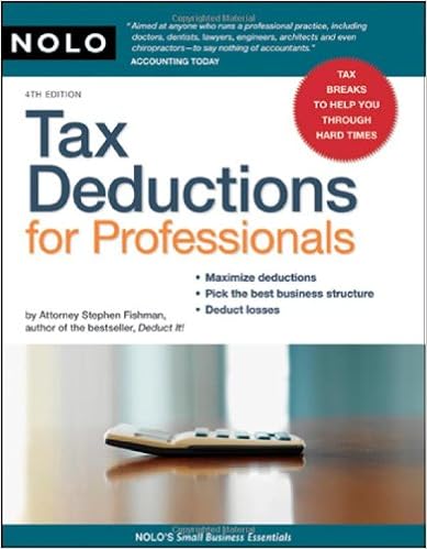 Amazon.com: Tax Deductions For Professionals (Small Business Essentials):  9781413309195: Fishman J.d., Stephen: Books