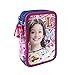 Disney Soy Luna 2700-193 Filled Pencil Case Triple, 3 Compartments, markers, crayons, Accessories School 43 Pieces, Polyester, Multi-Colour