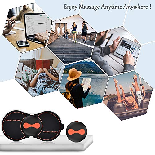 Big-Fun Wireless TENS Unit device, FDA cleared, EMS Muscle Stimulator Machine, Electronic Pulse Massager with 5 modes 10 strength, Pain Relief Therapy, for Neck Shoulder Back Waist Arms Legs (Black)