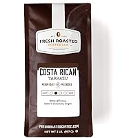 Fresh Roasted Coffee, Costa Rican Tarrazu, Medium Roast, Kosher, Whole Bean, 32 Ounce