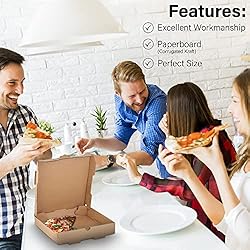 MT Products Pizza Boxes 10x10 Inches - Kraft