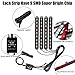 Interior Car Lights, YANF Car LED Strip Lights 4pcs 36 LED Under Dash Lighting Kit Multicolor Music Car Strip Light with Sound Sensor and Wireless Remote Control, DC 12Vthumb 4