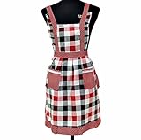 Morecome Women Restaurant Home Kitchen For Pocket Cooking Apron Bib