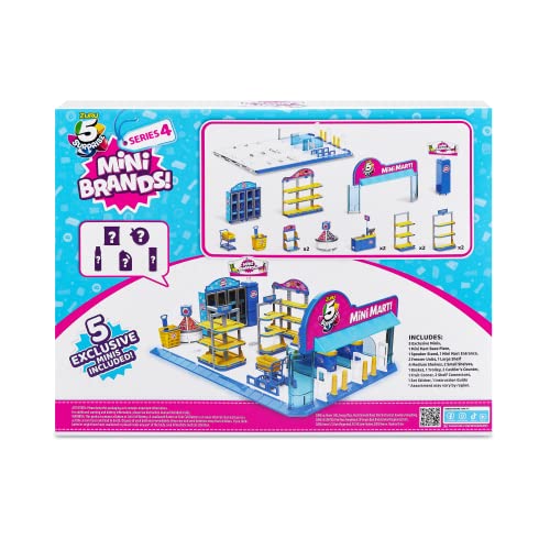 5 Surprise Mini Brands Mini Mart Playset by ZURU (Series 4) Exclusive