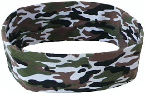 Yoga Headband Hot Sale New Fashion Women Men Sport Sweatband Headband Yoga Gym Stretch Head Band Hairband by Neartime (free, Camo)