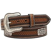Nocona Men's Cross Embossed Belt Brown 42