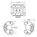 LED Pods, AKD Part 4 inch 72W OSRAM LED Spot Lights Off Road Work Lights Truck Quad Row Driving Lights Jeep Fog Lights for Boat SUV ATV Motor