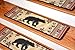 Dean Premium Carpet Stair Tread Rugs - Black and Red Bear Cabin Lodge 31