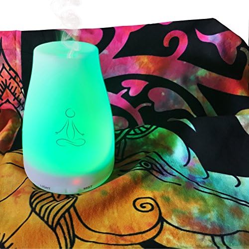 Your Spirit Space 100ml Your Spirit Space Aromatherapy Essential Oil Diffuser and Rainbow Elephant Tapestry
