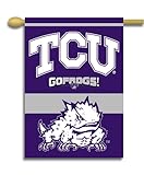 NCAA TCU Horned Frogs 2-Sided 28-by-40 inch House Banner With Pole Sleeve