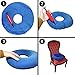 KOVIRA Inflatable Donut Ring Cushion with Pump & Travel Bag - Diameter 38cm/15 inches - Orthopaedic Pillow Seat for Coccyx, Haemorrhoids, Tailbone Pain, Prostate & Sores - for Home, Car, Office