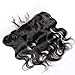 Youth Beauty® Brazilian Virgin Human Hair Body Wave Free Part Lace Frontal Closure Bleached Knots 13