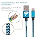 Lightning Cable 2m/6ft,iPhone Charger Nylon Braided Tangle-Free USB Charging Cord for iPhone 7/7 Plus/6S /6 Plus/6S/6/SE/5S/5C/5, iPad4, iPad Pro, iPad Air, iPad Mini by Rephoenix(blue-2m)