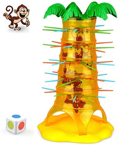 Tumbling Monkeys Games, OULucicy HOT Classical Falling Game of Skills and Action, By inserting colorful tree branches on which balances the little monkeys, Do Not Let The Monkeys Fall!