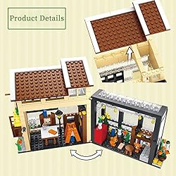 ENJBRICK Bookshop Friends House Toy Building