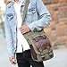 FanGoods Vintage Canvas Shoulder Military Messenger Bag Sling School Bags Chest Messenger Bag Great Christmas Birthday Gift for Families and Friends (Amry Green)