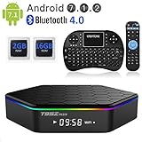EASYTONE T95Z PLUS Android TV Box,Octa Core Smart TV Box 2GB RAM 16GB ROM Android 7.1 Amlogic S912 Support 2.4G/5G Dual Wifi/1000M LAN/BT 4.0/4K Resolution/3D TV Boxes with Mini Wireless Keyboard