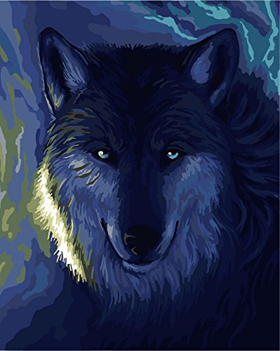 Wolf Paint By Numbers Kits Absolutely Beautiful PBN Kits of Wolves In ...