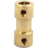 uxcell シャフトカップリング 真鍮軸継手 モータ軸カップリング シャフトカプラコネクタ