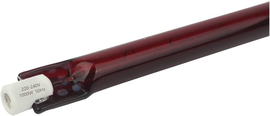 Infrared Heater Lamp Ruby IR Tube -HoneyFly J254 220V 1000W IR Halogen Lamp 254mm R7S Heating Drying Painting Quartz by TNT/FedEx(Pack of 2)