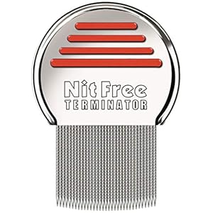 Das Original seit 1998 NitFree Terminator Läusekamm bzw Nissenkamm entfernt sicher Läuse, Eier und Nissen deutsche…